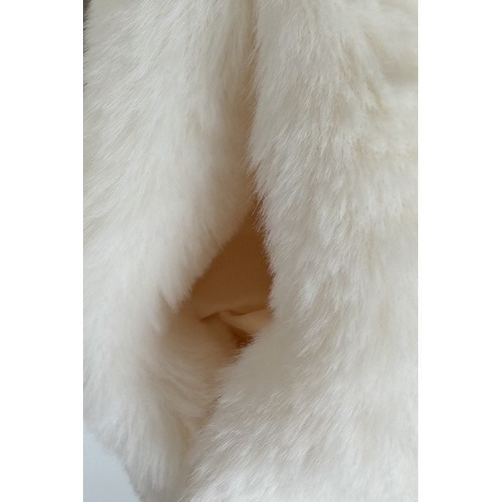 Y2K Glam Retro Mob Wife Indie Sleaze Twee Forever 21 Junior L Faux Fur Jacket - Picture 5 of 8